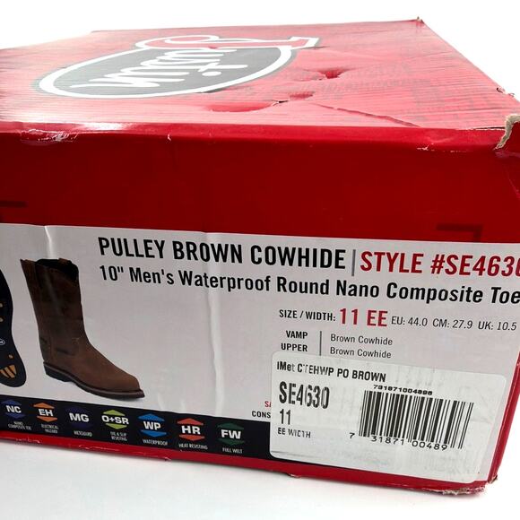 Justin Men\'s Brown Cowhide Pulley 10\